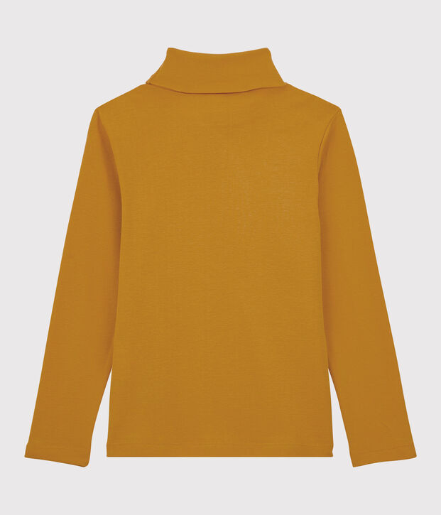 Sous-pull en coton enfant fille / gar&ccedil;on jaune