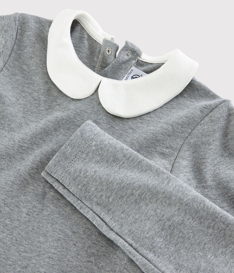 Robe manches longues enfant fille gris SUBWAY CHINE