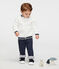 Cardigan baby gemixt van wollige sherpa wit MARSHMALLOW