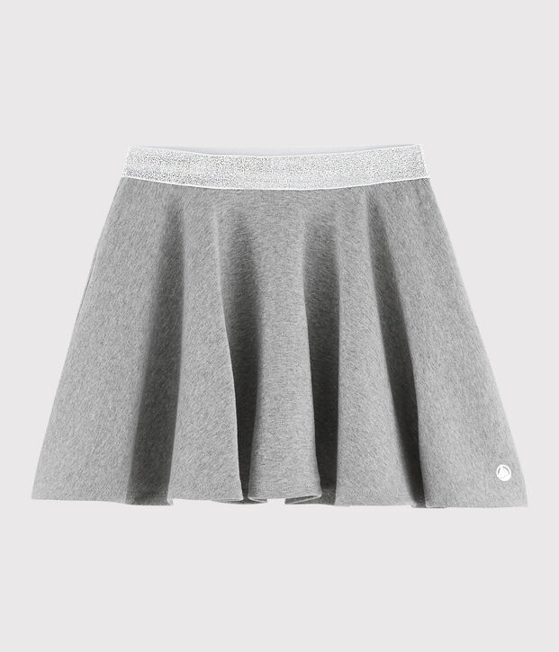 Jupe en maille enfant fille gris