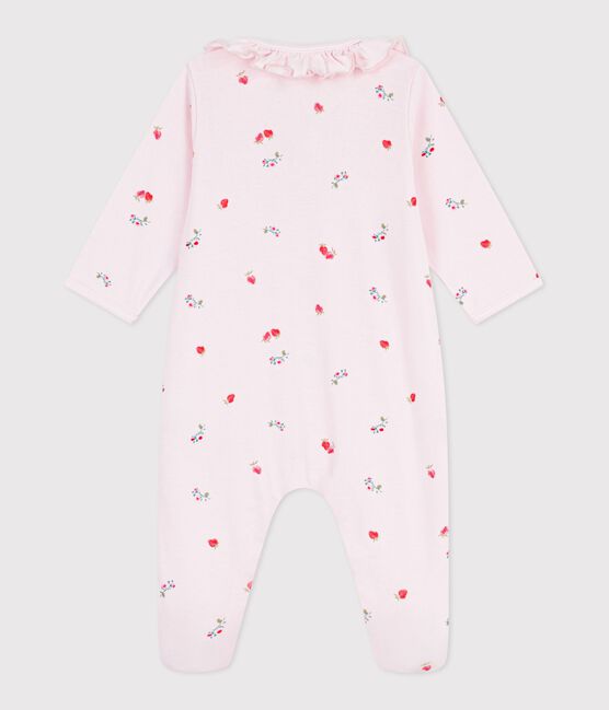 Katoenen babypyjama met bloemenprint roze BARELY/ MULTICO