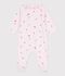 Pyjama b&eacute;b&eacute; en coton &agrave; col fleuri rose/multicouleur