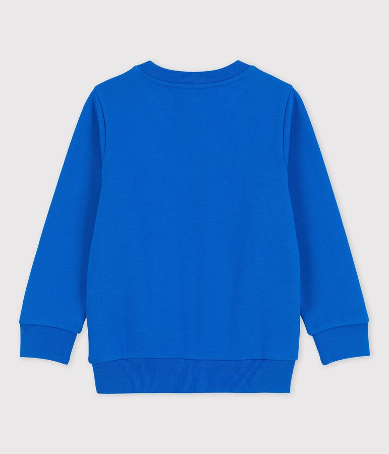Sweatshirt en molleton enfant gar&ccedil;on bleu