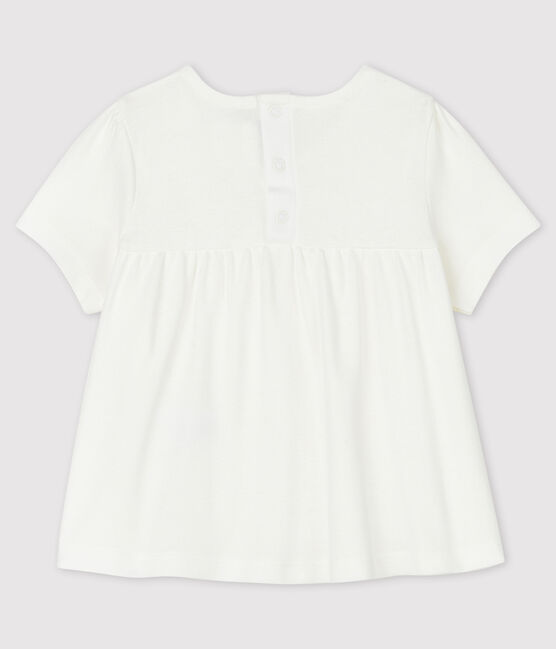 Blouse en coton bébé blanc MARSHMALLOW