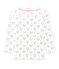 Jongens-T-shirt met lange mouwen en dessin wit LAIT/wit MULTICO