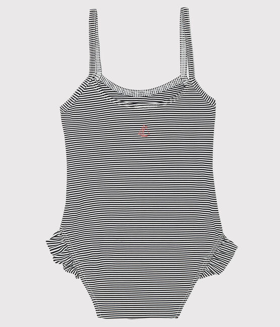 Badpak UPF 50+ baby blauw ABYSSE/wit LAIT