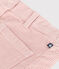 Fluwelen meisjesrok roze SALINE