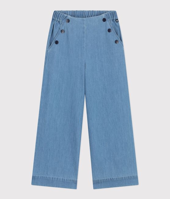 Pantalon enfant en denim bleu DENIM CLAIR