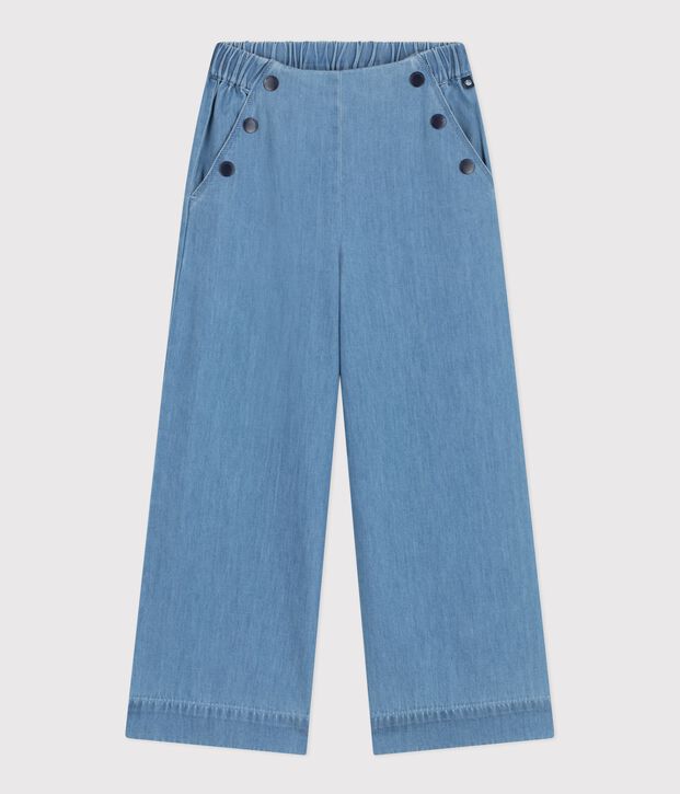 Kinderbroek van denim blauw
