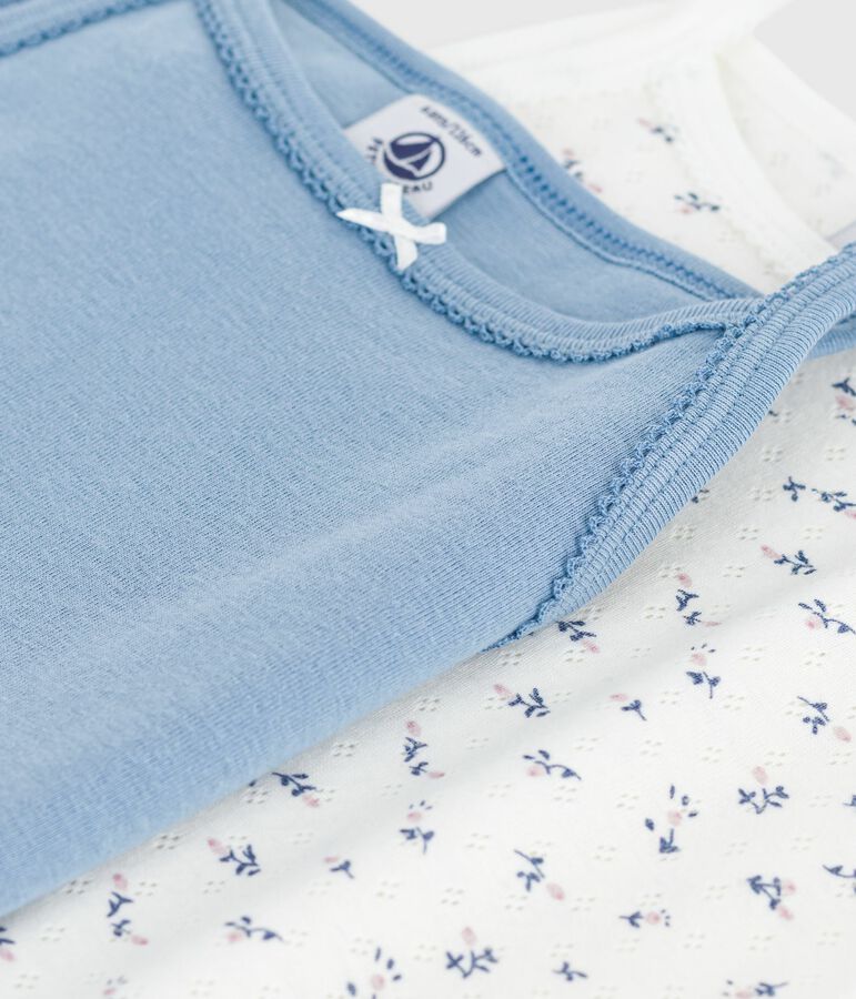 Lot de chemises &agrave; bretelles enfant en coton multicouleur