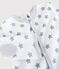 Katoenen babypyjama met grijze sterretjes voor baby's wit ECUME/grijs MISTIGRI