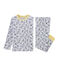 Pyjama petit garçon en côte gris BELUGA/blanc MULTICO
