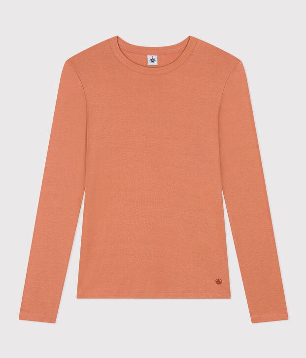 L'ICONIQUE, dames-T-shirt met ronde hals in katoen roze