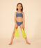 Maillot de bain 2 pièces imprimé enfant fille INCOGNITO/ MARSHMALLOW