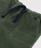 Ribfluwelen broek voor baby's groen VALLEE