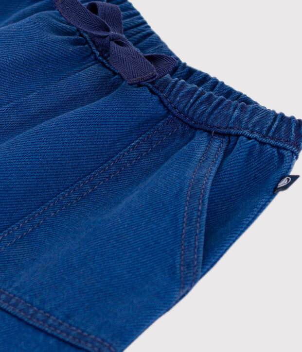 Pantalon en coton lyocell b&eacute;b&eacute; bleu