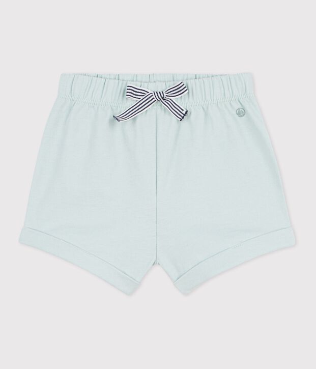 Short b&eacute;b&eacute; en coton uni vert