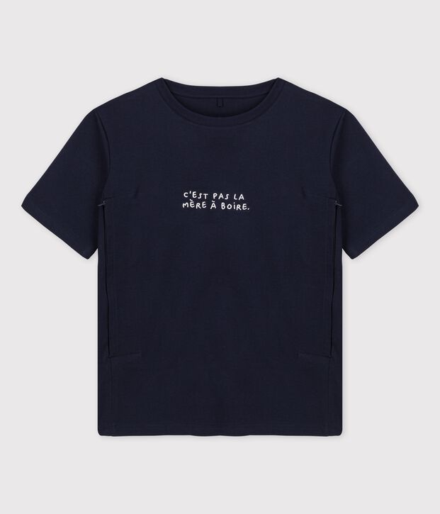 Tee-shirt allaitement Tajinebanane x Petit Bateau bleu marine