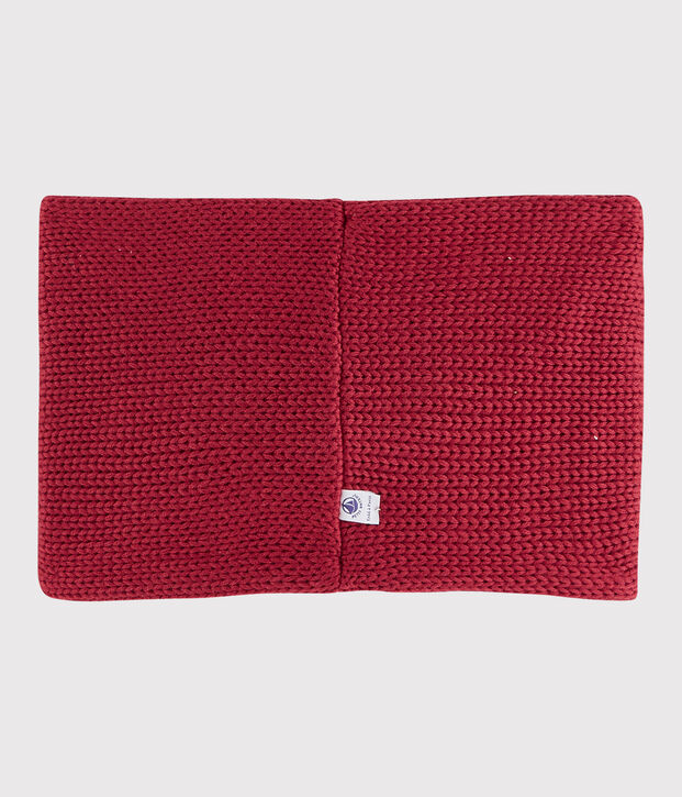 Snood torsad&eacute; en tricot enfant gar&ccedil;on - fille rose