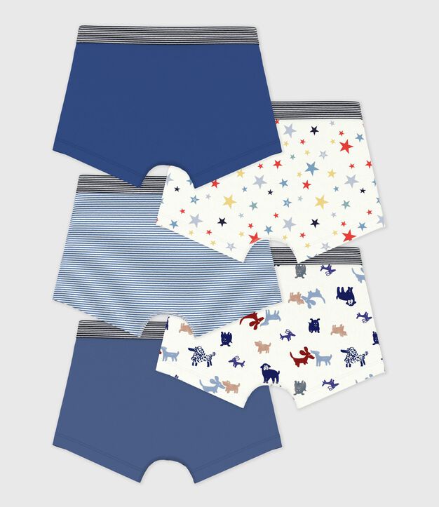 Setje met katoenen boxershorts met print voor kinderen multicouleur