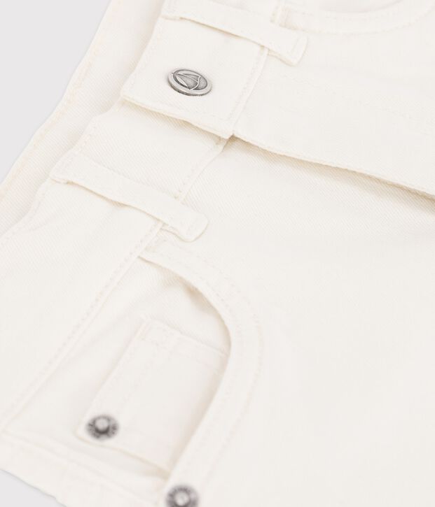 Bermuda en denim enfant gar&ccedil;on &eacute;cru