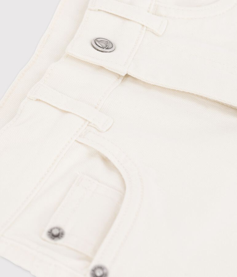 Jongensbermuda in denim ecru