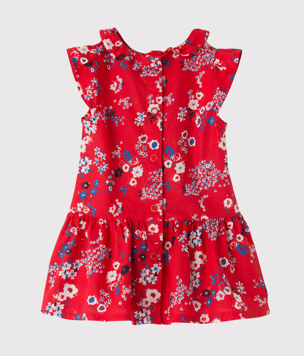 Robe b&eacute;b&eacute; fille imprim&eacute;e rood/multicouleur