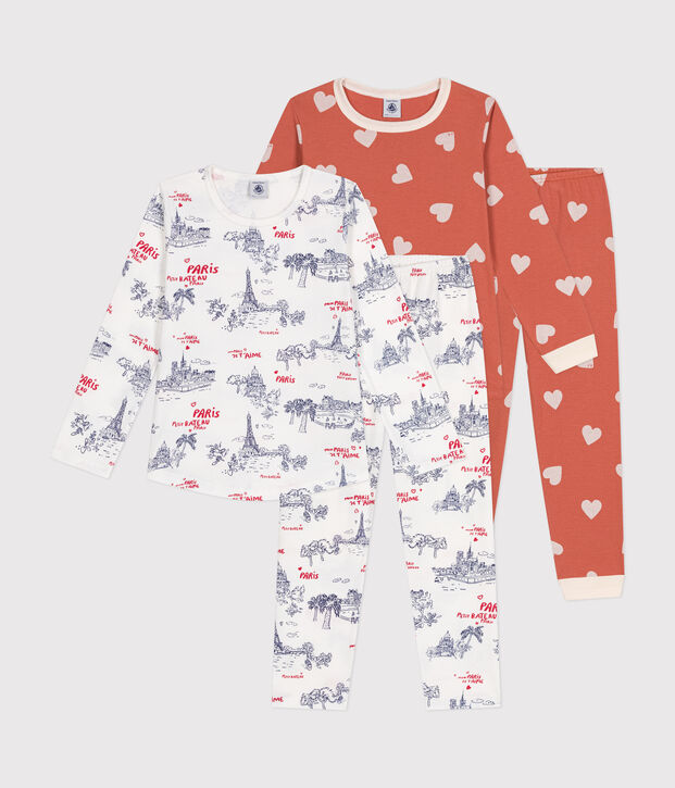 Set met 2 katoenen pyjama's voor kinderen multicouleur
