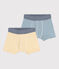 Lot de 2 boxers milleraies petit garçon en coton variante 1