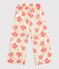 Katoenen kinderbroek met bloemen wit/multicouleur