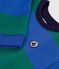Katoenen sweatshirt met streepjes voor kinderen blauw/groen