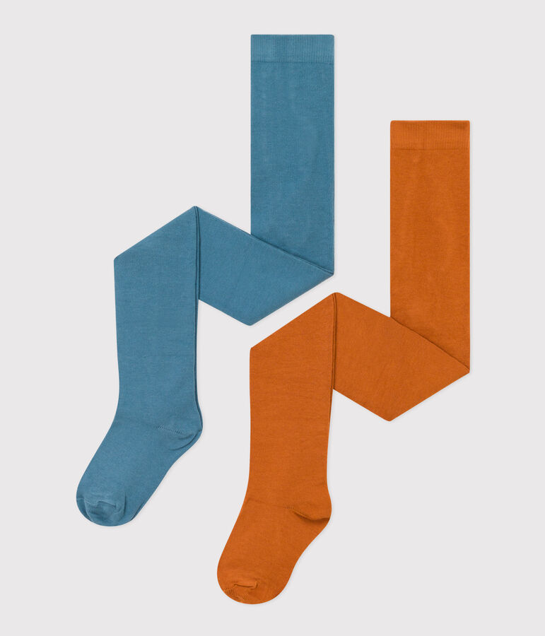 Set van 2 kousenbroeken in katoen voor babymeisjes multicouleur