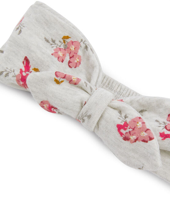 Haarband voor baby meisje grijs BELUGA/wit MULTICO