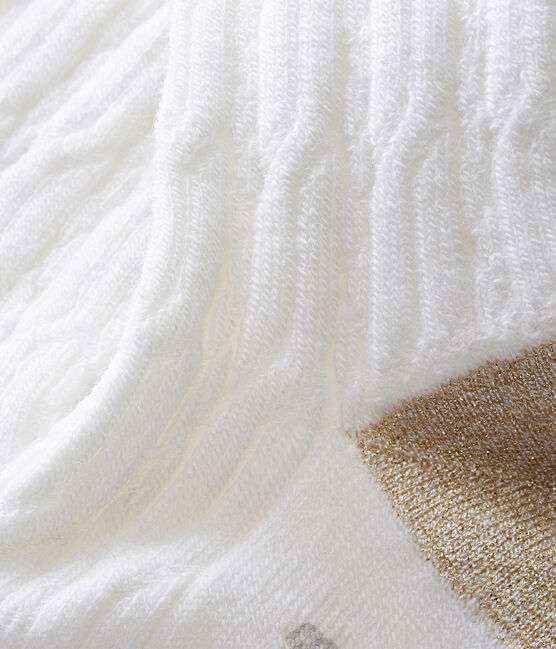 Collants chauds bébé filles blanc MARSHMALLOW