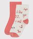 Lot de 2 paires de chaussettes enfant fille