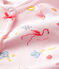 Dors bien bébé fille en côte rose VIENNE/blanc MULTICO