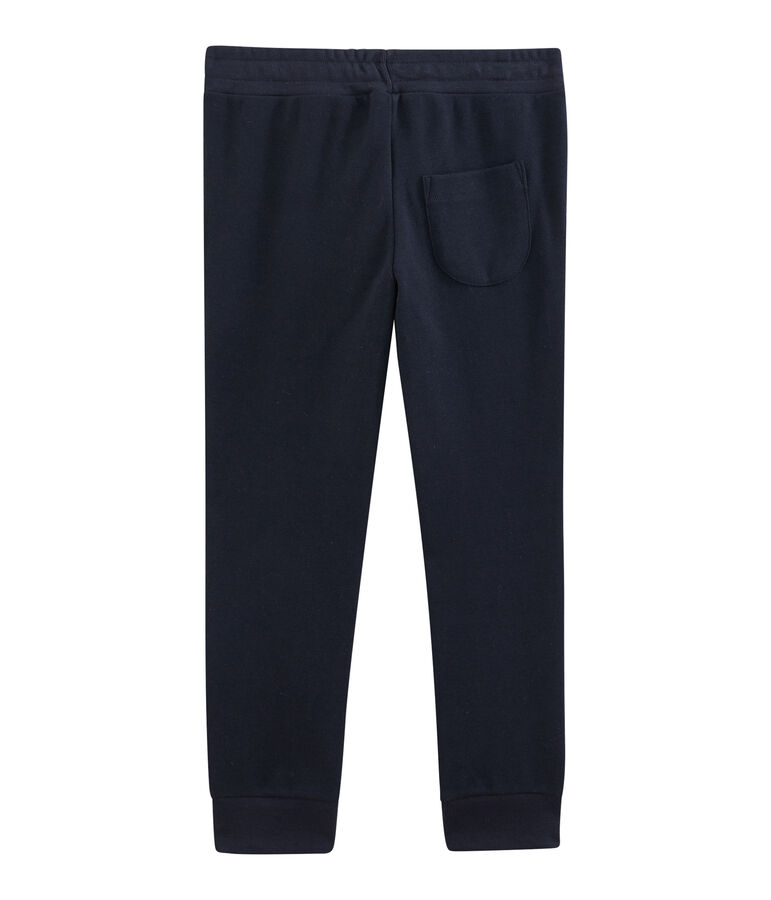 Pantalon en jersey enfant gar&ccedil;on bleu