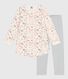 Chemise de nuit et legging enfant en molleton imprimé fleurs