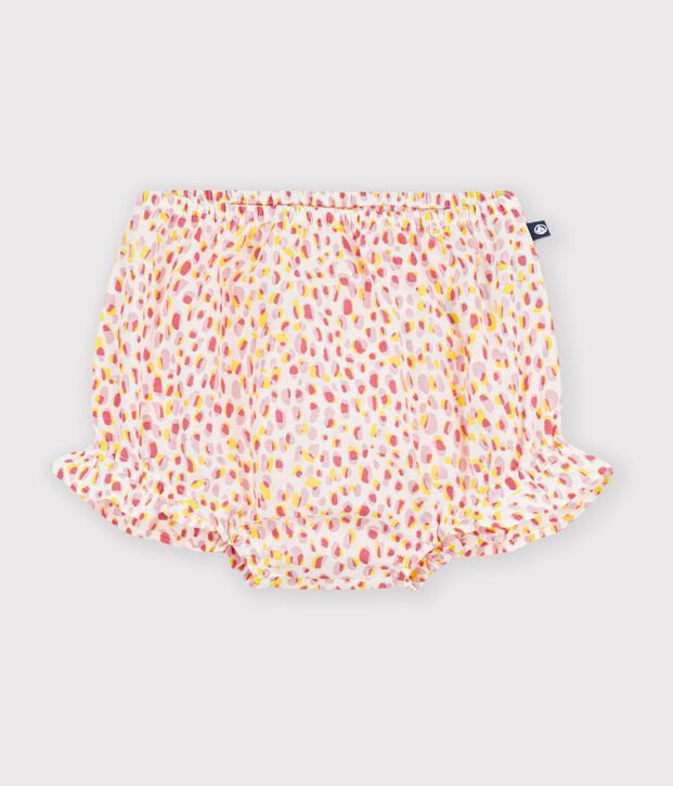 Bloomer b&eacute;b&eacute; en coton imprim&eacute; blanc/multicouleur