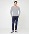 Marinière iconique homme beige COQUILLE/bleu SMOKING