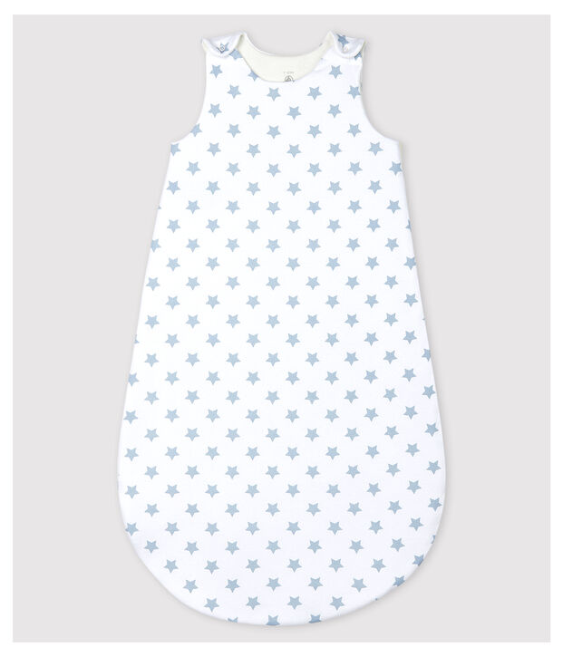 Gigoteuse &agrave; &eacute;toiles b&eacute;b&eacute; en coton blanc/gris