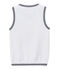 Pull garçon sans manches à écusson blanc MARSHMALLOW