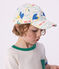 Casquette enfant en coton imprim&eacute; palmiers MILK/ MULTICO