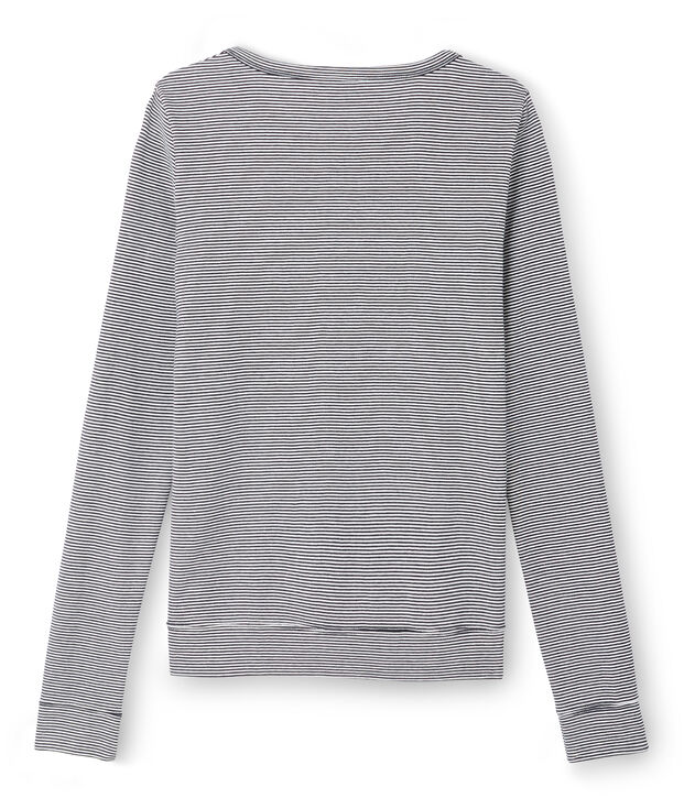 Iconische vrouwencardigan blauw/wit