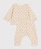 Tweedelige set van fleece voor baby's wit AVALANCHE/ MULTICO