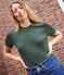 Tee-shirt L'ICONIQUE cocotte en coton Femme vert AVORIAZ