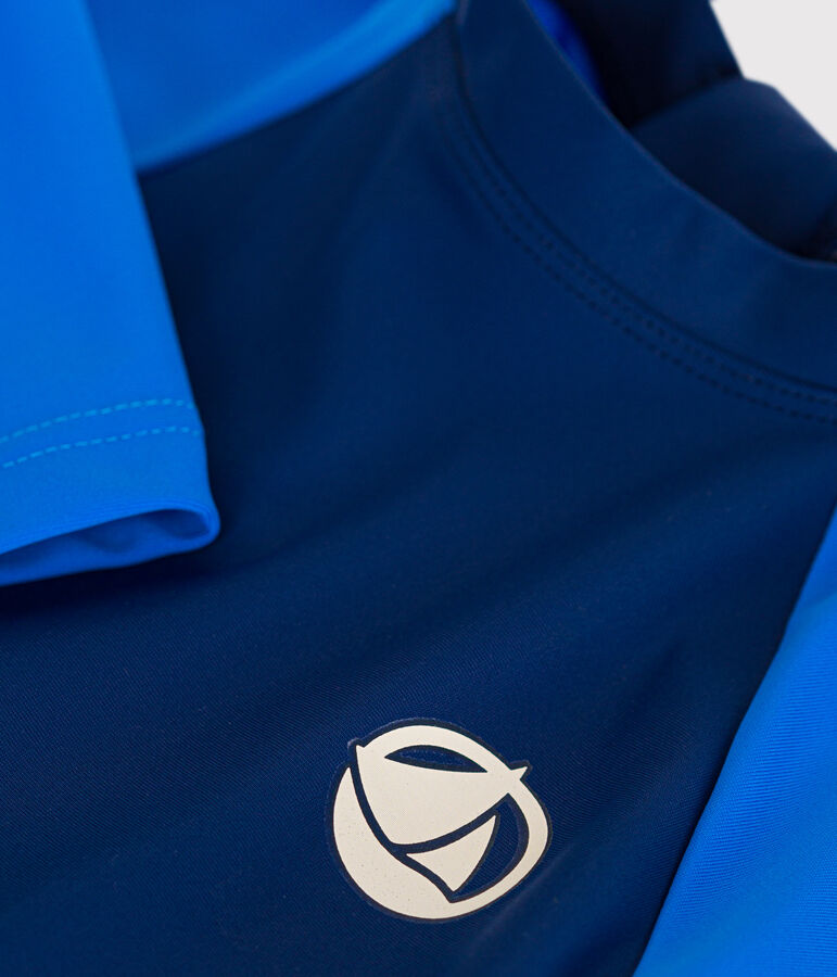Zwemshirt met uv-bescherming voor baby's blauw/blauw