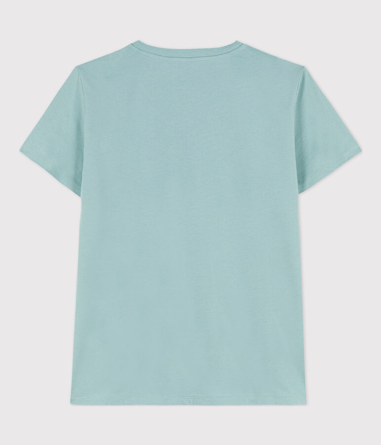 Tee-shirt LE DROIT col V en coton Femme vert