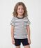 Katoenen marini&egrave;re-pyjama voor jongens wit/blauw