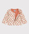 Cardigan in doorgestikte tubic met print voor baby's wit AVALANCHE/ MULTICO